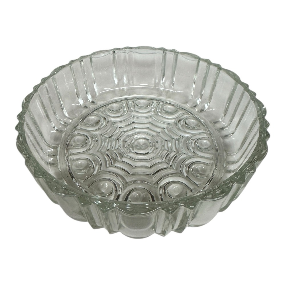 Anchor Hocking Glass Old Cafe Clear Candy Dish Relish Insert‎ Depression